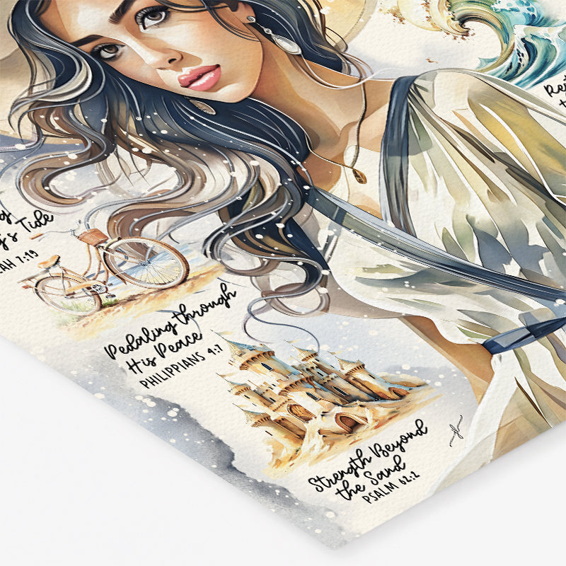 By The Sea | Waves of Grace | Scripture Prompt Art Print