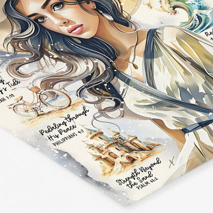 By The Sea | Waves of Grace | Scripture Prompt Art Print