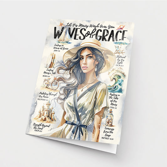 By The Sea | Waves of Grace | Greeting Card