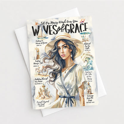 By The Sea | Waves of Grace | Greeting Card