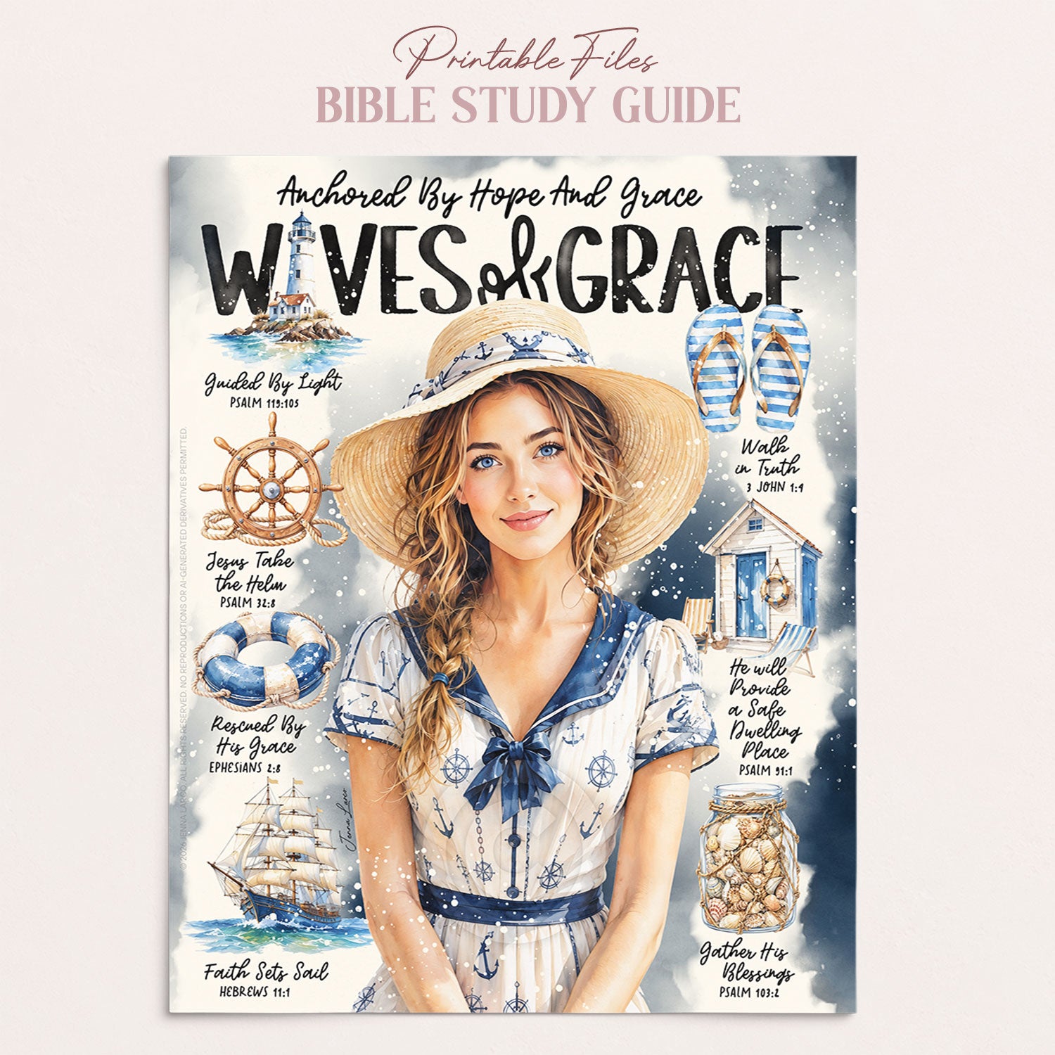 Waves of Grace • By The Sea • Christian Digital Bible Study Guide