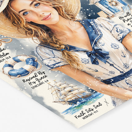 By The Sea | Waves of Grace | Scripture Prompt Art Print