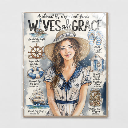 By The Sea | Waves of Grace | Scripture Prompt Art Print