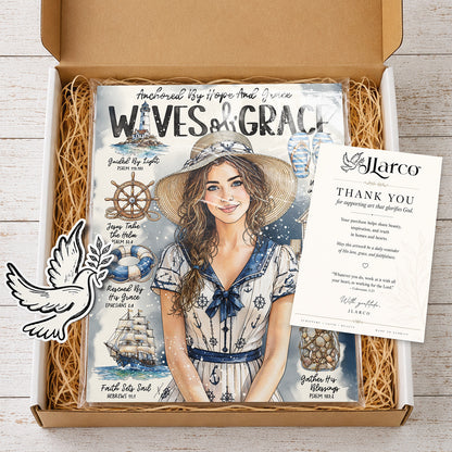 By The Sea | Waves of Grace | Scripture Prompt Art Print