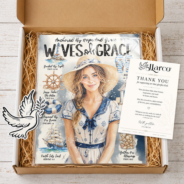 By The Sea | Waves of Grace | Scripture Prompt Art Print