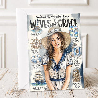 By The Sea | Waves of Grace | Christian Greeting Card