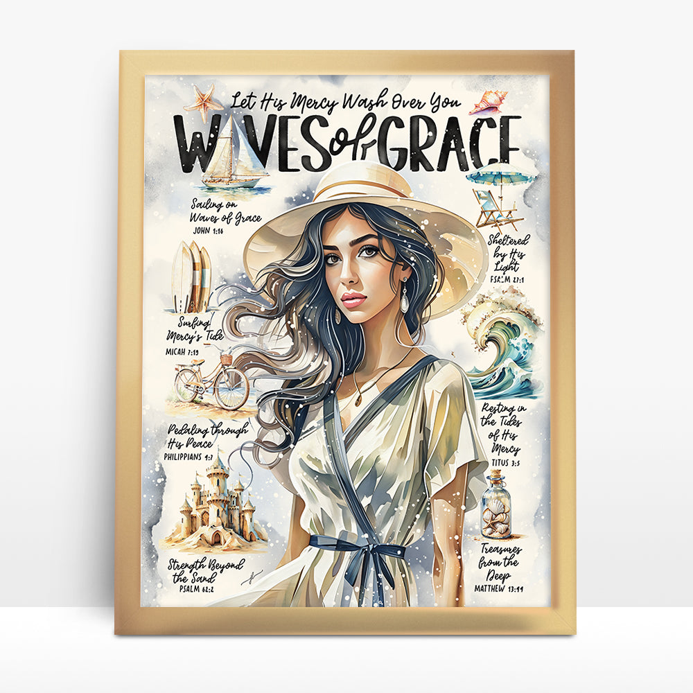 “Waves of Grace” Christian Art Print
