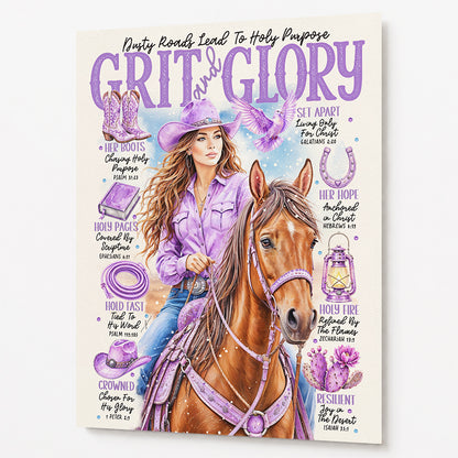 "Grit and Glory" Scripture Prompt Art Print