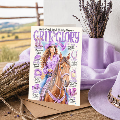 "Grit and Glory" Scripture Prompt Greeting Card