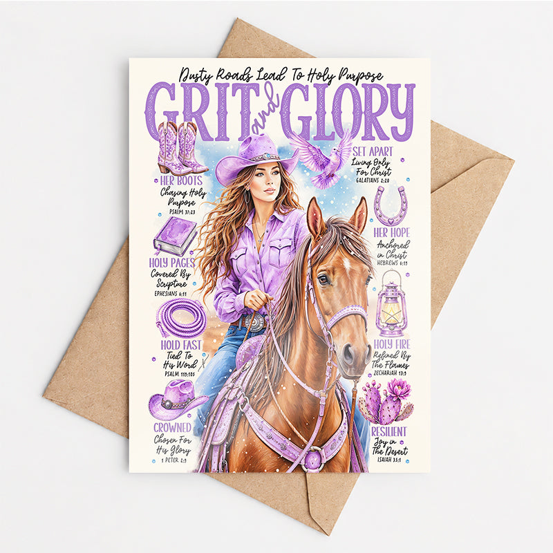 "Grit and Glory" Scripture Prompt Greeting Card