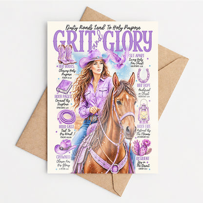 "Grit and Glory" Scripture Prompt Greeting Card