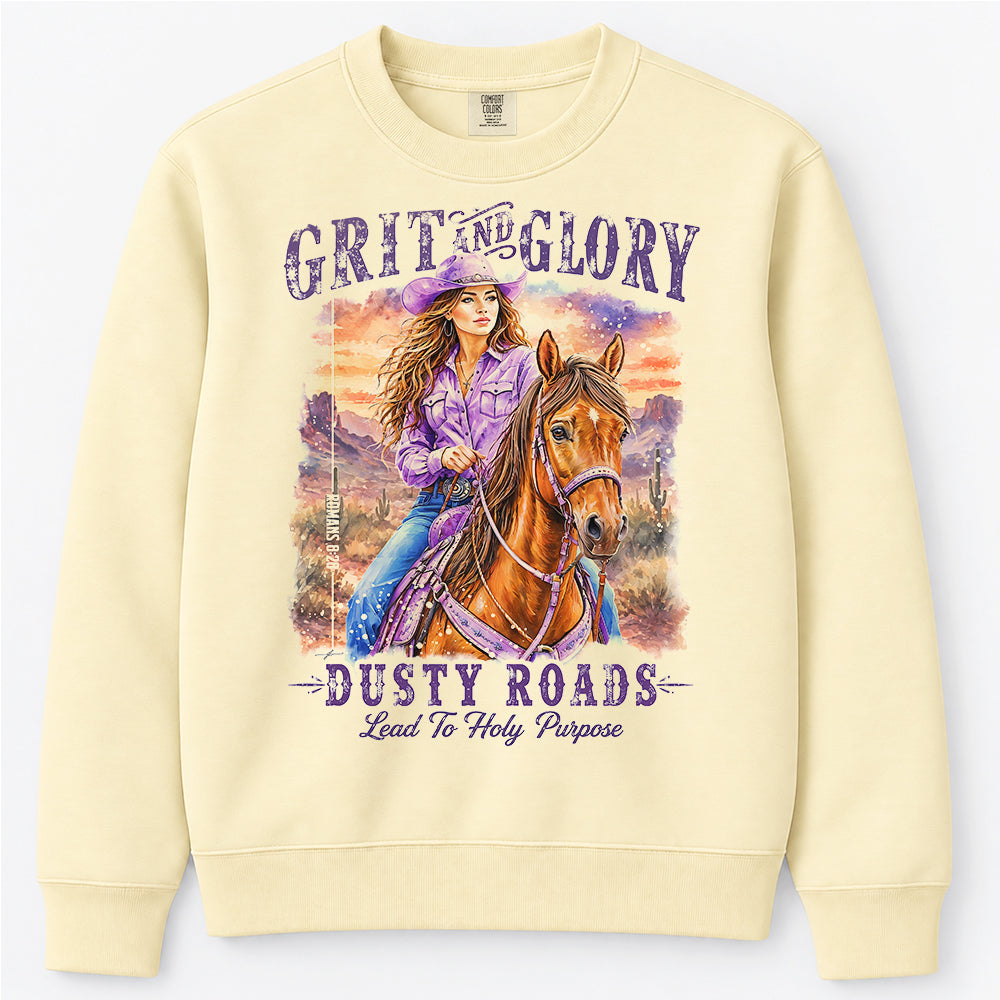 Western • Grit & Glory • Christian Comfort Colors® Sweatshirt