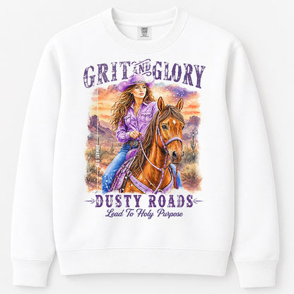 Western • Grit & Glory • Christian Comfort Colors® Sweatshirt