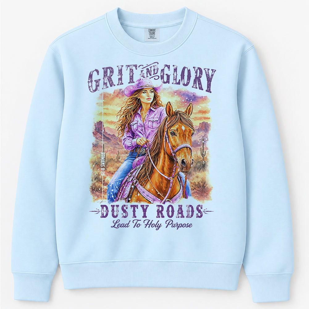 Western • Grit & Glory • Christian Comfort Colors® Sweatshirt