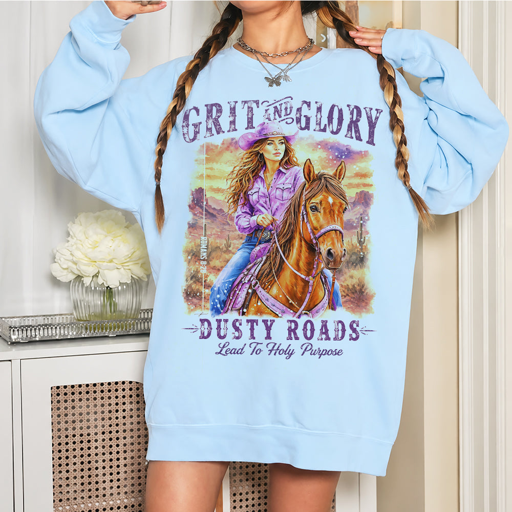 Western • Grit & Glory • Christian Comfort Colors® Sweatshirt