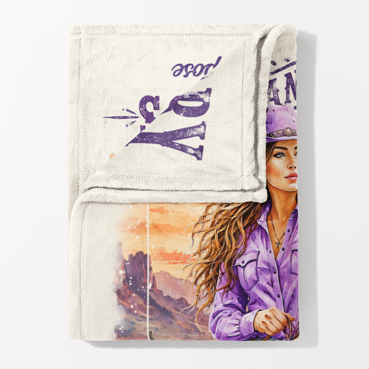 Western • Grit & Glory • Christian Arctic Fleece Blanket