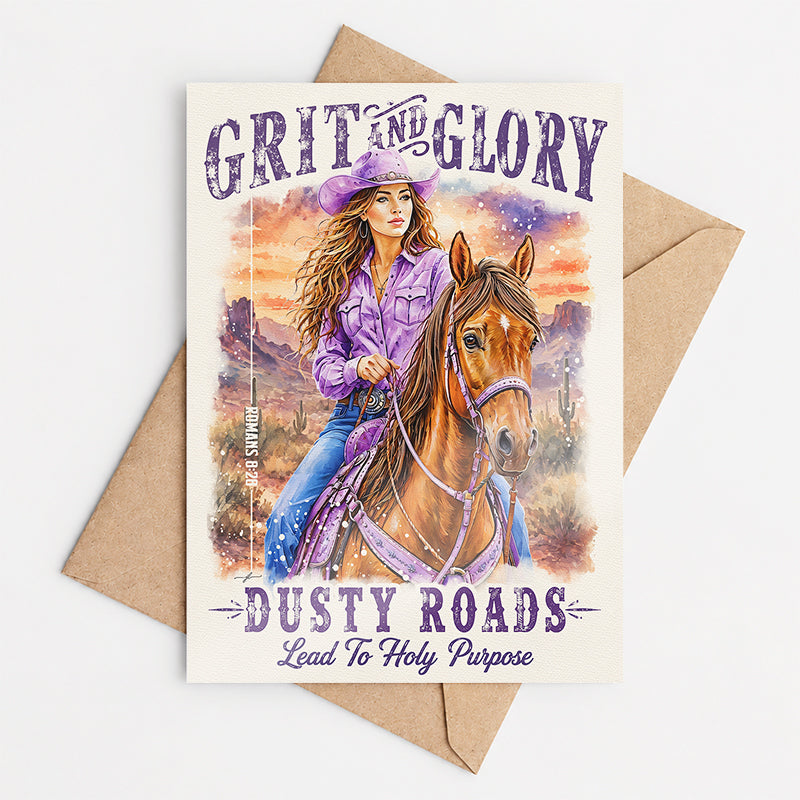"Grit and Glory" Greeting Card with Envelope