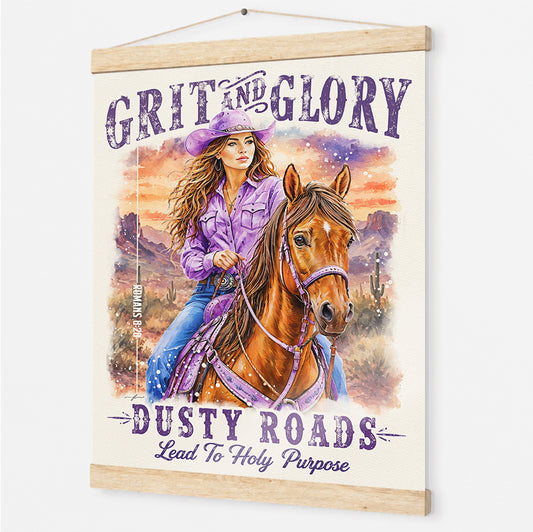 "Grit and Glory" Poster with Hanger