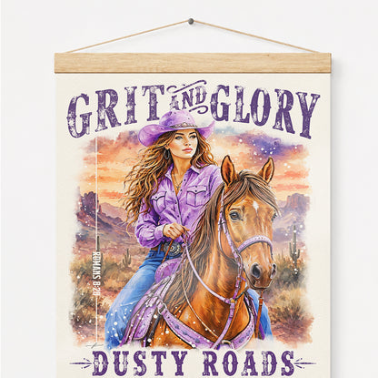 "Grit and Glory" Poster with Hanger