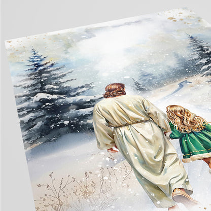 "Winter Grace" Christian Fine Art Greeting Card
