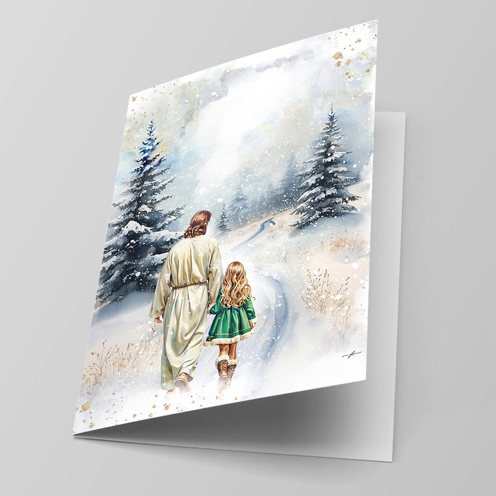 "Winter Grace" Christian Fine Art Greeting Card
