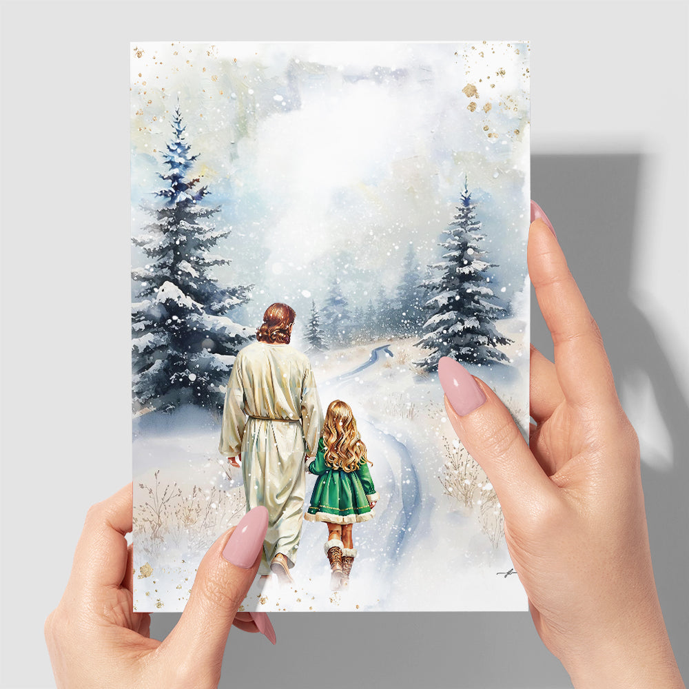 "Winter Grace" Christian Fine Art Greeting Card
