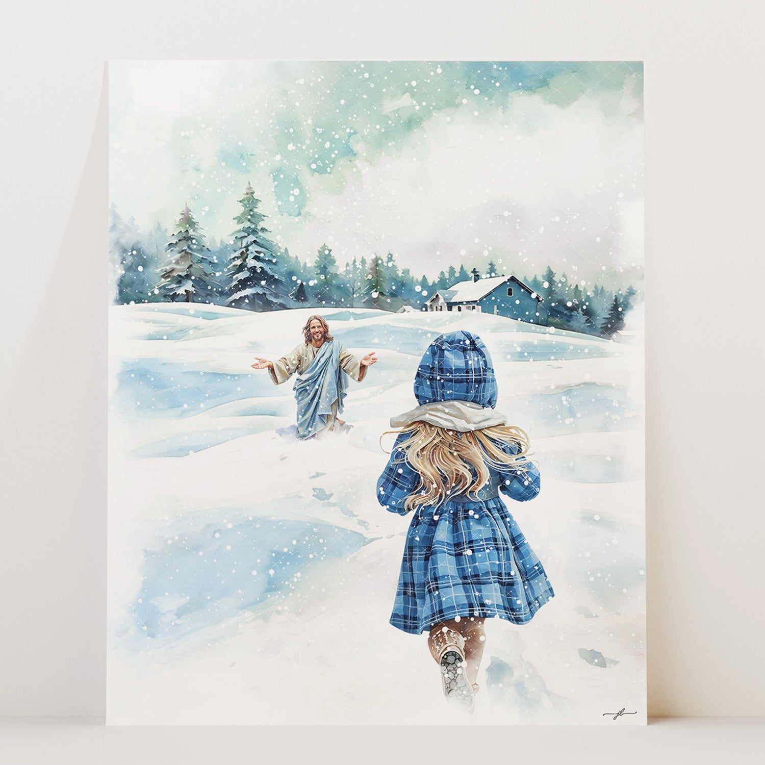 Jesus | Winter Grace | Christian Giclée Fine Art Print