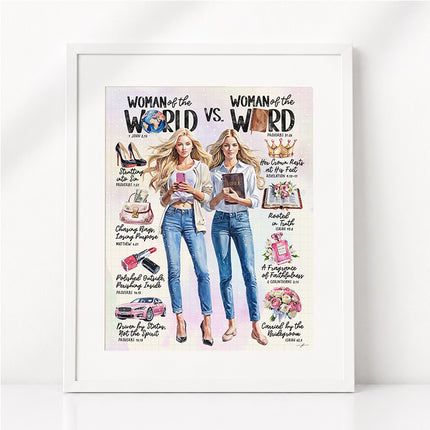 Woman of The Word  | Scripture Prompt Art Print