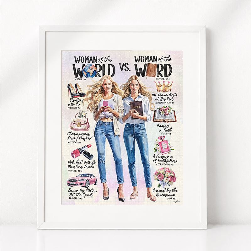 Woman of The Word  | Scripture Prompt Art Print