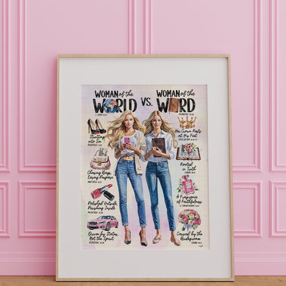Woman of The Word  | Scripture Prompt Art Print